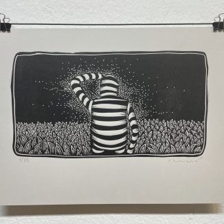 tanhacomics lino print Karan reshad